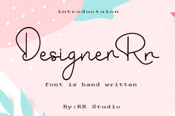 Designer Rr Font Poster 1
