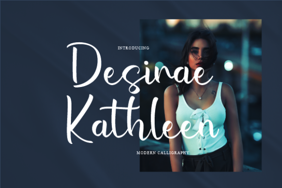 Desirae Kathleen Font Poster 1