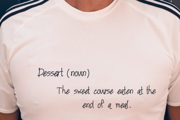 Dessert Font Poster 6