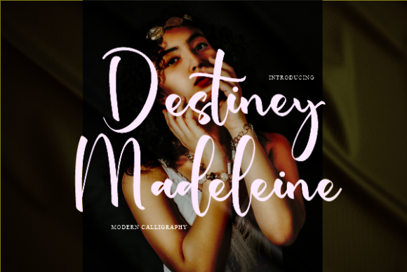 Destiney Madeleine Font Poster 1