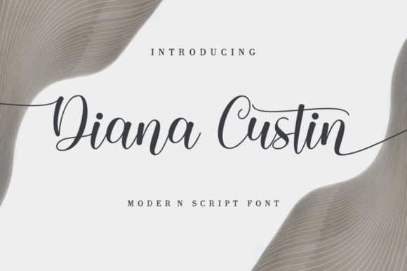 Diana Custin Font Poster 1