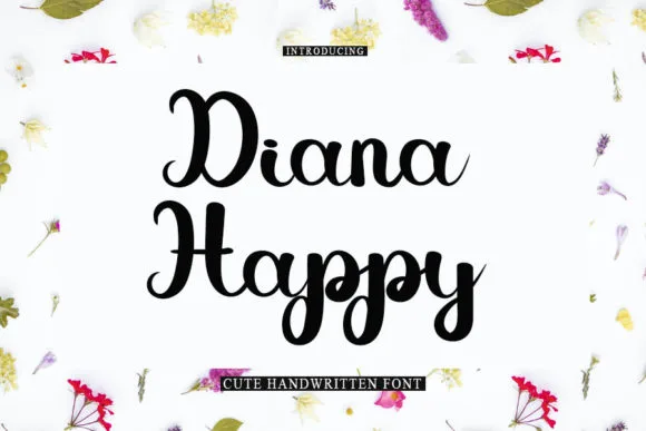 Diana Happy Font Diana Happy Font Poster 1