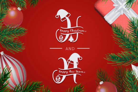 Diary Santa Monogram Font Poster 5