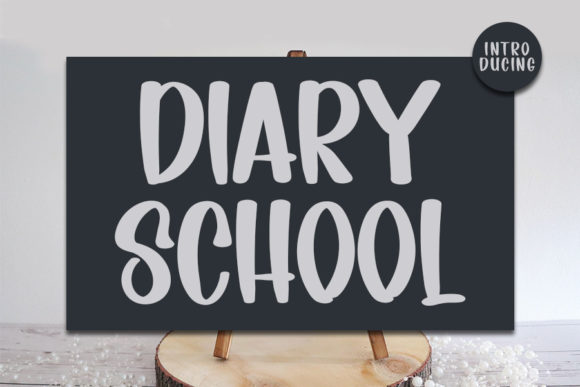 Diary School Font Poster 1