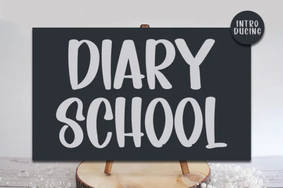 Diary School Font Diary School Font Poster 1
