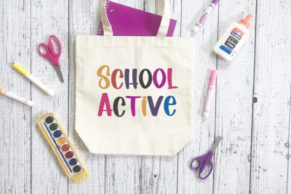 Diary School Font Poster 2