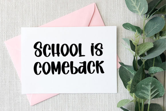 Diary School Font Poster 5