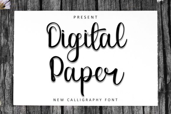 Digital Paper Font