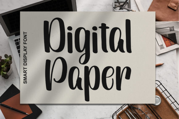 Digital Paper Font