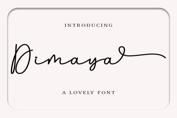 Dimaya Font Poster 1