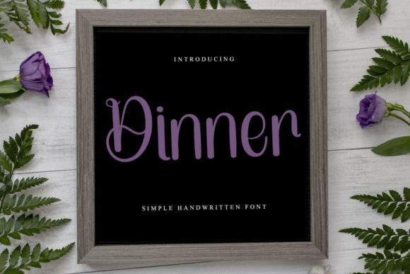 Dinner Font Poster 1