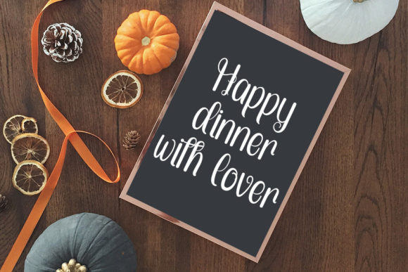 Dinner Font Poster 2