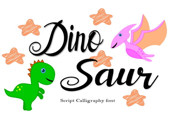 Dino Saur Font Poster 1