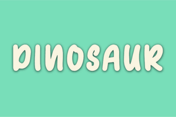 Dinosaur Font Poster 1