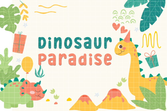 Dinosaur Paradise Font Poster 1