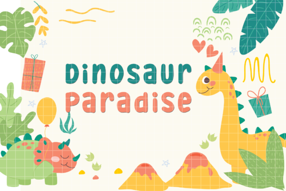 Dinosaur Paradise Font Dinosaur Paradise Font Poster 1