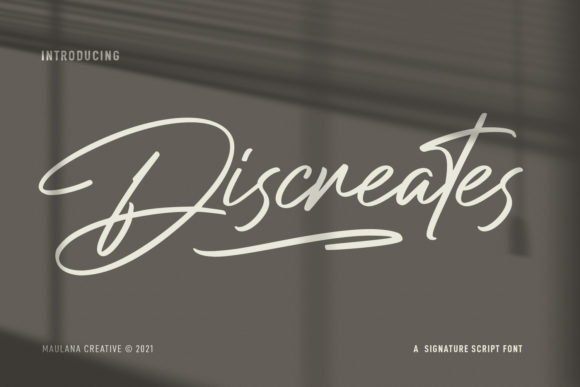 Discreates Font Poster 1