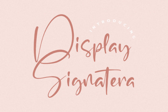 Display Signatera Font Poster 1