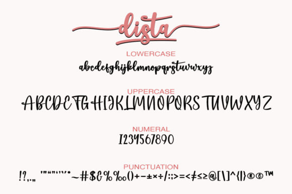 Dista Font Poster 5