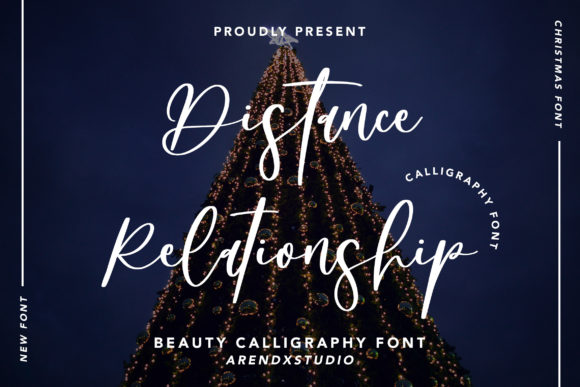 Distance Relationship Font Poster 1