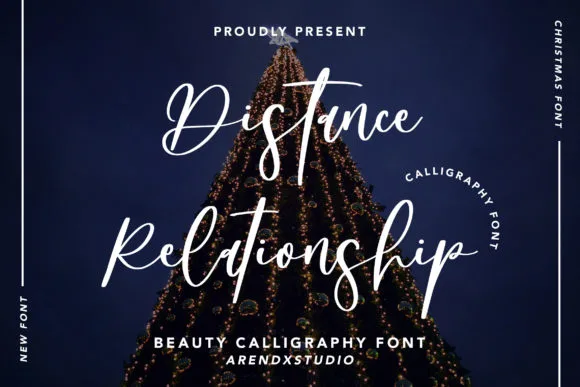 Distance Relationship Font Poster 1