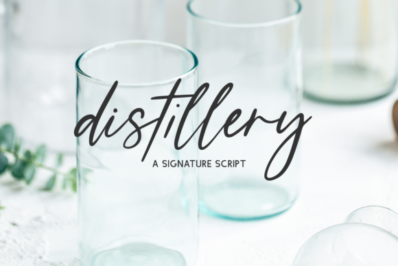 Distillery Script Font Poster 1