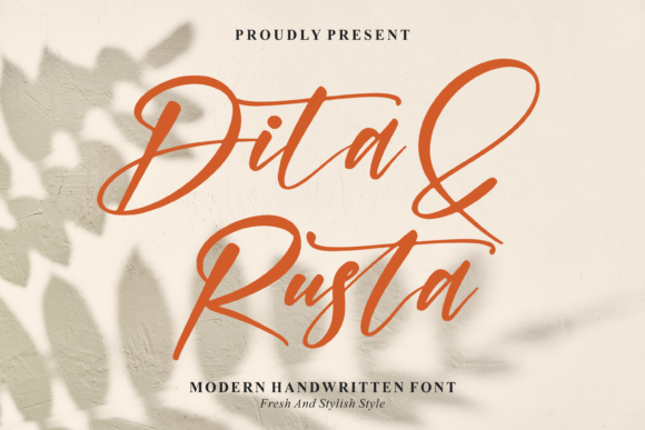 Dita & Rusta Font Poster 1