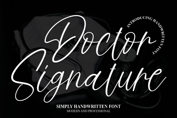 Doctor Signature Font Poster 1