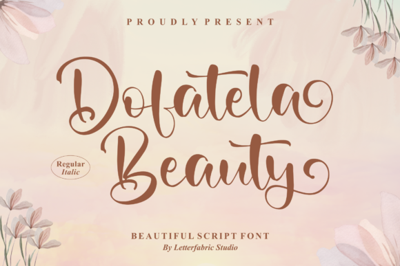 Dofatela Beauty Font Dofatela Beauty Font Poster 1
