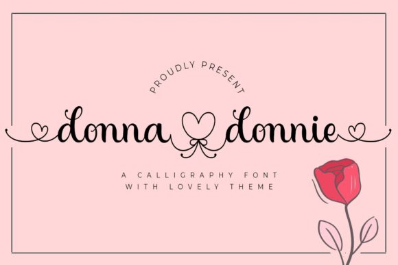 Donna Donnie Font Poster 1