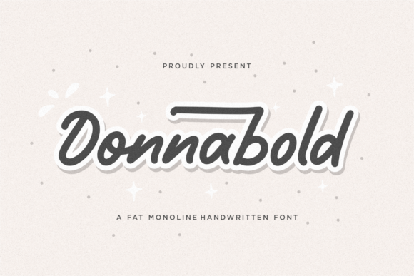 Donnabold Font Poster 1