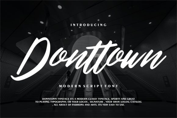 Donttown Font Poster 1