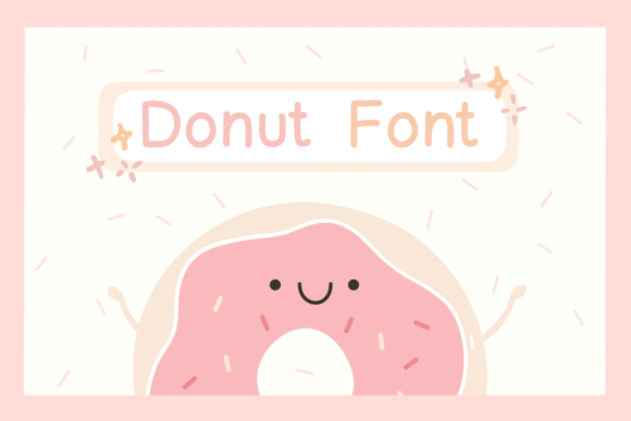 Donut Font Poster 1