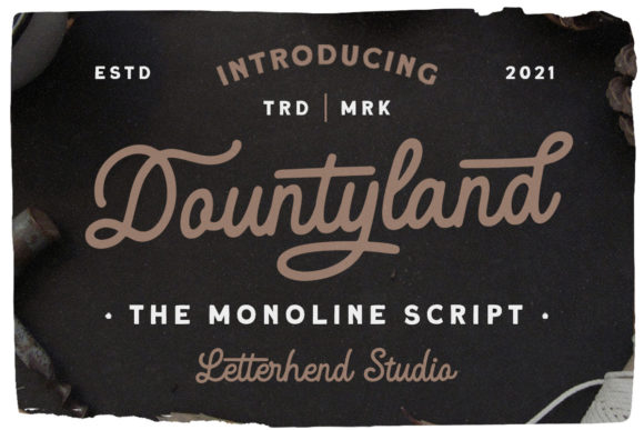 Dountyland Font Poster 1