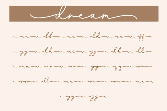 Dream Font Poster 9
