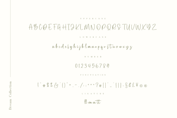 Dream Collection Font Poster 6