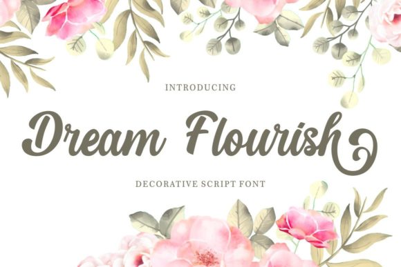 Dream Flourish Font Poster 1