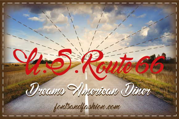 Dreams American Diner Font Poster 3