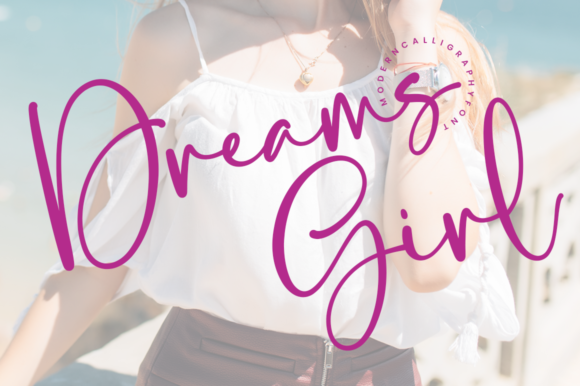 Dreams Girl Font Poster 1
