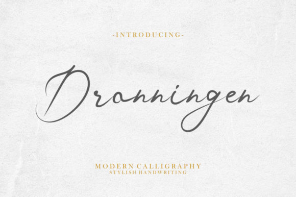 Dronningen Signature Font