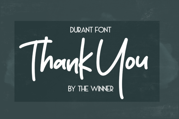 Durant Font Poster 12