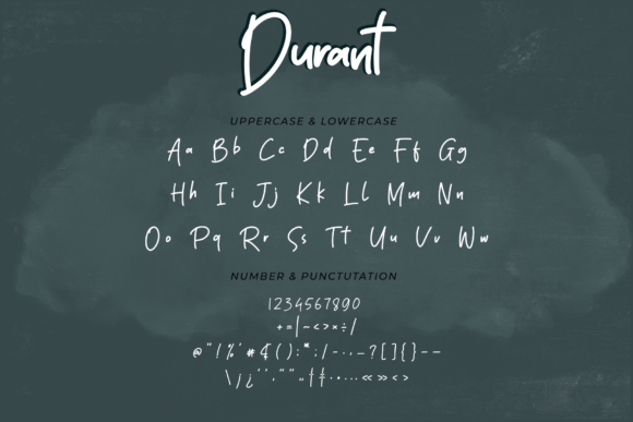 Durant Font Poster 8