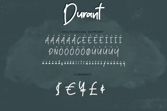 Durant Font Poster 10