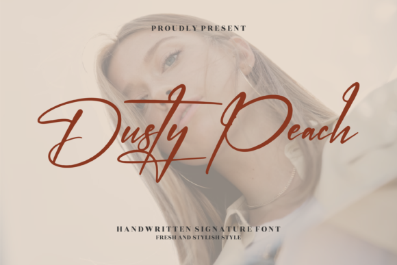 Dusty Peach Font Poster 1