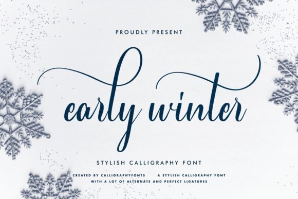 Early Winter Font Poster 1