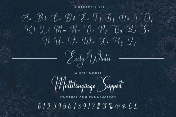 Early Winter Font Poster 4