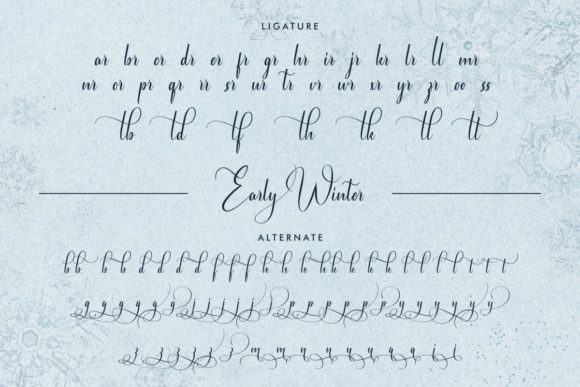 Early Winter Font Poster 6