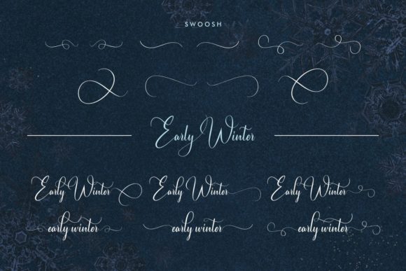 Early Winter Font Poster 8