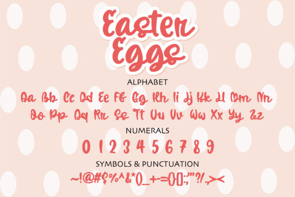 Easter Eggs Font Poster 2