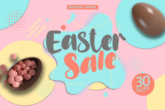 Easter Risen Font Poster 3